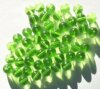 50 8mm Round Transparent Light Green Glass Beads